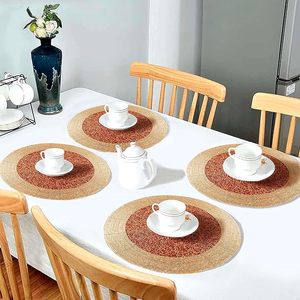 Handmade Classic Style Glass Beaded Tablemat Beautiful Placemat to Complement Your <b>Dinner</b> Wedding Parties Decor - Product Image 2