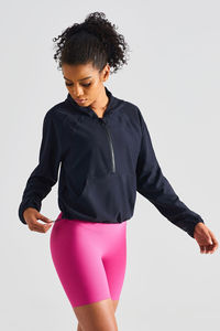 Sweat à capuche surdimensionné pour femmes, protection solaire, anti-rides et respirant, à la mode, personnalisé, noir, pour la salle de sport, fermeture éclair - Product Image 5