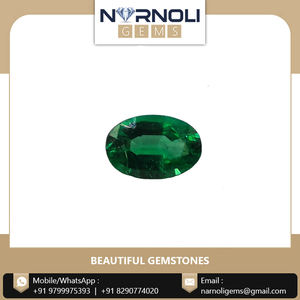 2024 pierre précieuse en vrac à facettes ovales d'émeraude naturelle de vente chaude pour la fabrication de bijoux - Product Image 5