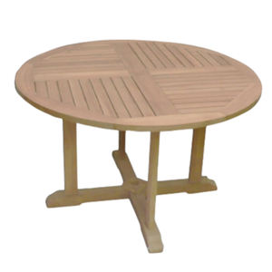 Muebles de teca para exteriores, mesa redonda de Pedestal para jardín, mesas de Bar, muebles de exterior, superventas en EE. UU., Canadá, Europa - Product Image 3