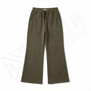 Lightweight Casual Sweat Trousers Oversized Men <b>Jogger</b> Baggy <b>Wide</b> <b>Leg</b> Flared Pants Elastic Waist Breathable Quick Dry - Product Image 1
