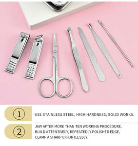 Outil professionnel de coupe-ongles en acier inoxydable pour hommes femmes en gros beauté soins des pieds outil en cuir ensemble de manucure et de pédicure - Product Image 2