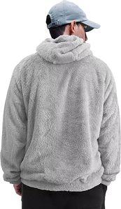 Sudaderas con capucha informales de invierno para hombre, Color sólido, 100% algodón, forro polar, ajuste Regular, secado rápido y transpirable, alta calidad - Product Image 3