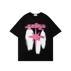 T-shirts de haute qualité pour hommes en plein air T-shirts à épaules tombantes imprimés en gros par OEM avec conception personnalisée - Product Image 1