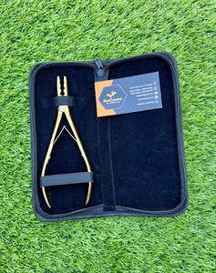 Profesional 24K chapado en oro de grado quirúrgico de acero inoxidable microperlas extensión de cabello alicates herramienta de extensión de cabello - Product Image 5