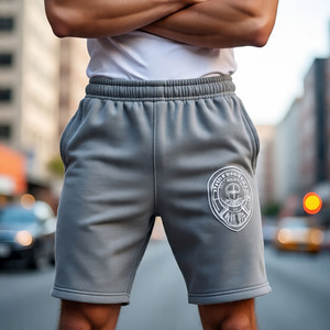 Pantalones cortos de lana de algodón para hombre, suaves y cómodos, con logotipo personalizado, ropa informal, deportiva, ligera, cálida y transpirable - Product Image 5