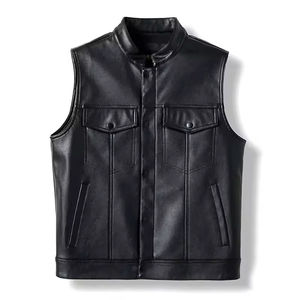 Chaleco de Motociclista de Cuero Premium de Diseño Personalizado 2026 para Hombre, Informal, de Alta Calidad, Resistente al Viento, Transpirable, Ajuste Perfecto, Hecho en Pakistán - Product Image 1