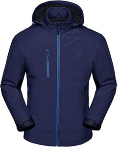 Veste Softshell de qualité export avec capuche, veste imperméable, vestes doublées, randonnée en plein air - Product Image 6