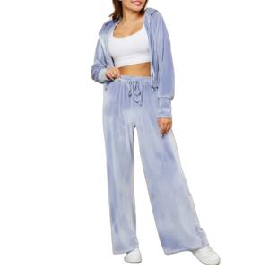 Ensemble de survêtement en molleton zippé 2 pièces élégant pour femmes et hommes, de haute qualité, pour l'hiver - Product Image 4