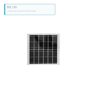 Panel Solar Monocristalino Enmarcado de 6W 6V para Sistemas de Carga Compactos - Product Image 2