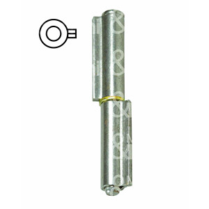 BISAGRA DE 2 ALAS con pasador de acero pulido y pasador y arandela de acero galvanizado - Product Image 1