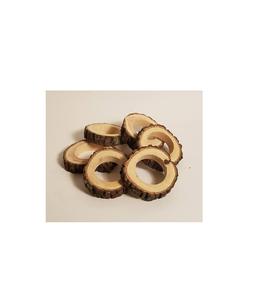 Anillo de servilleta de madera hecho a mano para decoración de mesa de comedor de granja rústica con diseño de Estilo Vintage único - Product Image 2