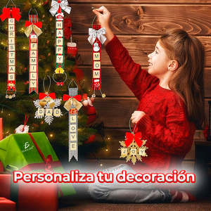 Kit di 284 Pezzi per Decorazioni Natalizie Fai-da-Te, Ornamenti e Decorazioni Artigianali Personalizzabili per l'Albero - Product Image 4