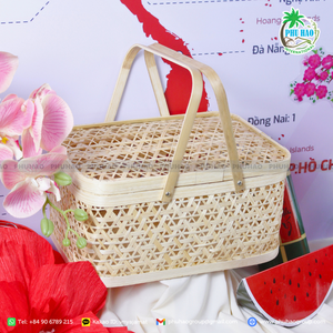 VENTA CALIENTE Exportación desde Vietnam desde bocadillos gourmet hasta golosinas de spa relajantes: cestas de bambú para todos los gustos - Product Image 6