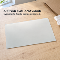 Panneau Acrylique Blanc Laiteux Givré Diffuseur de Lumière Semi-Transparent Mat PMMA pour Fenêtre, Cloison, Boîte à Lumière, Intérieur Moderne