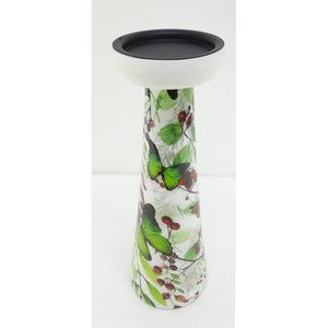 Soporte de vela de pilar de Metal de alta calidad, mesa de hierro hecha a mano, decorativa para el hogar, calcomanía acabada esmaltada de Navidad, suministro a granel - Product Image 1