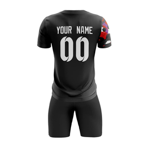 Tenue d'entraînement de football personnalisée pour adultes : Maillot et short de football entièrement sublimés, légers et respirants, 100 % personnalisable - Product Image 3