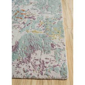 Alfombra Kavi Ivory de Lana y Seda de Bambú Anudada a Mano, Unstring Srb(703), Diseño Abstracto para Uso Doméstico - Product Image 4