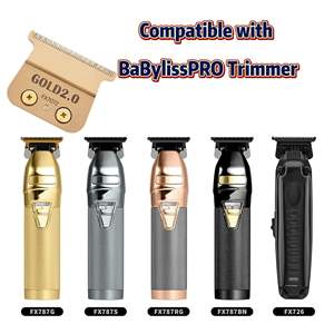 2 lames de rechange professionnelles à écartement zéro en alliage de titane doré et acier inoxydable pour tondeuse à cheveux électrique (normes françaises et américaines) - Product Image 4