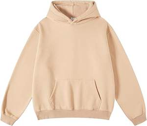 Sudaderas con capucha informales de invierno para hombre, color sólido, ajuste Regular, 100% de algodón, forro polar, respetuoso con el medio ambiente, secado rápido, transpirable - Product Image 4