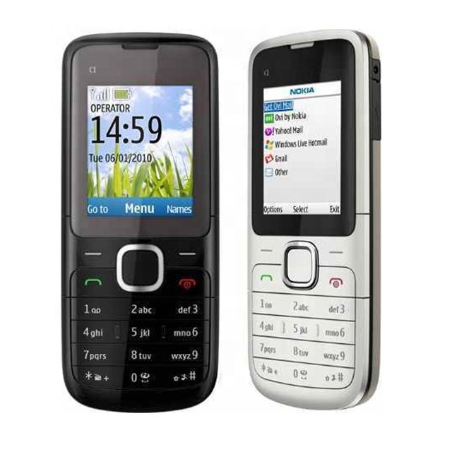 Free Shipping for NK C1-01 Super Cheap Classic Original Simple Bar Factory Unlocked GSM Mobile Cell Phone by Post