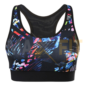 Venta al por mayor de logotipo personalizado de las mujeres sublimación Running Gym Yoga Bra personalizado transpirable mujeres entrenamiento Sujetador deportivo - Product Image 1