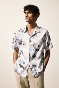 High Quality <b>Men's</b> <b>Leopard</b> Resort <b>Shirts</b> Regular Fit Super Soft Lyocell Custom Brand Button Comfortable Short Sleeve Wear - Product Image 6