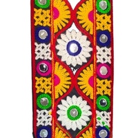 Ribete de encaje suave con bordado de lentejuelas de espejo de múltiples hilos, 80 mm, a la moda, Dhupian, color personalizado, ofertas para chaquetas indias y pakistaníes
