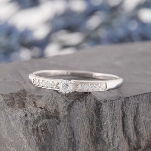 Anillo clásico, joyería para mujer, joyería de estilo bohemio de plata, Plata de Ley 925, Topacio blanco, piedra preciosa, anillo hecho a mano, regalo para esposa - Product Image 6