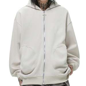 Sweat à capuche zippé unisexe 100% coton polaire broderie personnalisée automne hiver Style décontracté sweat femme sweat femme - Product Image 2