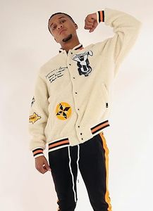 Customized Winter Stand Collar 100% Cotton <b>Varsity</b> <b>Jackets</b> OEM High Quality for Men - Product Image 5