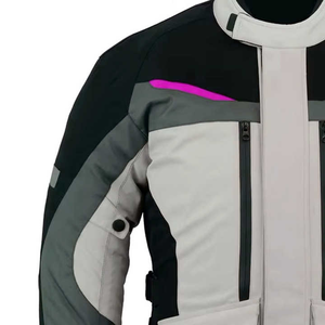 Personnalisé 2025 vestes en cuir pour hommes col montant coupe ajustée vêtements de course avec protecteurs et coupe-vent - Product Image 3