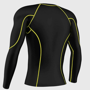 Tùy Chỉnh Thể Thao Thể Thao Tập Thể Dục Cơ Sở Lớp T-Shirt Người Đàn Ông Của Nén Nhanh Chóng Làm Khô Chạy Phòng Tập Thể Dục Dưới Cơ Sở Lớp Áo Sơ Mi - Product Image 4