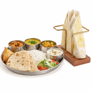 Napkin Holder for Dining Table - with <b>Weighted</b> <b>Arm</b> - Modern Tissue Paper Organiser Tissue Roll Holder for Kitchen, Restaurant - Product Image 2