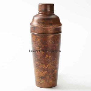 Stylish Large Shape Hammered Design Metal Cocktail Shaker Gold Colo Tabletop Drinkware Bar and <b>Pub</b> Accessories Utensils Supplies - Product Image 3