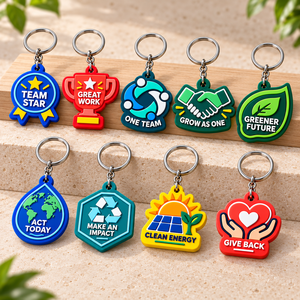 Llaveros de PVC con Forma Irregular Personalizados con Diseños de Dibujos Animados Coloridos para Regalos Promocionales OEM ODM - Product Image 1