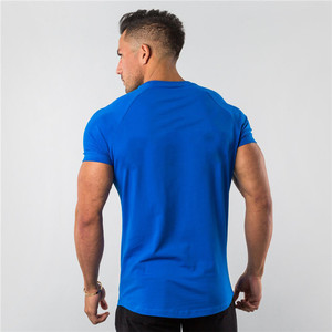 Vêtements de fitness personnalisés de 180 grammes, Spandex Muscle Fashion Polyester Running Workout Men Gym Sport T-shirt personnalisé pour hommes - Product Image 1