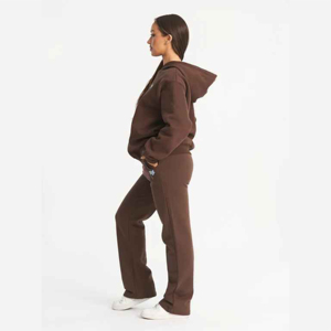 Chándal de entrenamiento de gran tamaño personalizado para mujer, chándal con cuello levantado y cremallera, conjunto de chándal y joggers de Fitness para mujer - Product Image 3