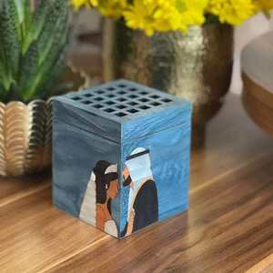 Nouveau design luxueux de haute qualité incrusté de serpillière brûleur d'encens en bois pour la décoration de la maison brûleur d'encens de voiture en provenance du Vietnam - Product Image 2