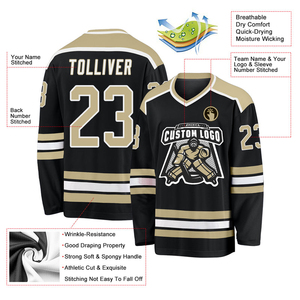 Maillot de hockey sur glace personnalisé, sublimation, tissu polyester respirant à séchage rapide, uniforme sportif d'équipe durable, 2025 - Product Image 3