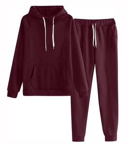 Ensemble de survêtement décontracté pour femme, qualité supérieure, léger, respirant, 100 % coton, motif uni, grandes tailles, personnalisable, OEM - Product Image 2