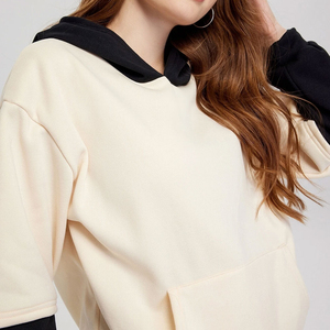 Sweat-shirt pour femme à manches longues, service OEM, haute qualité, tricoté et imprimé, automne/hiver, séchage rapide, personnalisé, 100% coton, qualité supérieure - Product Image 3