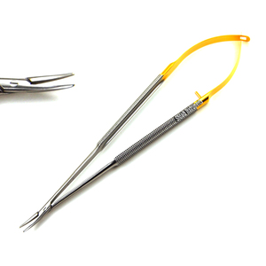 Crile Murray 6\" Manual Veterinary Orthopedic Instrument Gold Handle Stainless Steel Suturing Needle Holder Straight Surgical - Product Image 6