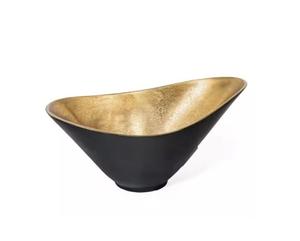 ชามใส่ช็อคโกแลตสีดำและสีทองทำจากอะลูมิเนียมอุปกรณ์เสริมสำหรับวางบนโต๊ะดีไซน์หรูหรา - Product Image 1