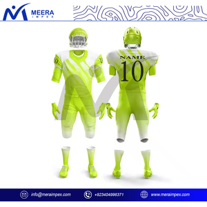 Uniformes de fútbol americano de diseño personalizado OEM para hombres, uniforme de fútbol americano holgado de secado rápido de alta calidad para hombres - Product Image 3