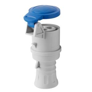 Presa Mobile blu industriale 16A monofase 220V IP44 Gw62004h presa diritta 2P + T - Product Image 3