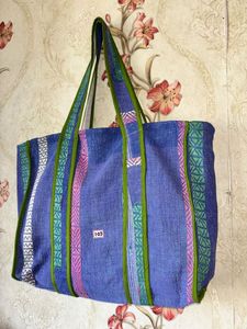 Venta al por mayor hecho a mano Vintage Kantha bolso de mano para mujer Casual grande Kantha bolso de hombro de compras - Product Image 2