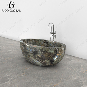 Lavabos y fregaderos de baño artísticos pintados a mano, de la marca OEM, hechos a medida en Malasia, modelo DS-001A-BO - Product Image 5