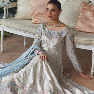 Modern Pakistani Bridal Wear with Crystal and Pattern Decoration - Product Image 1