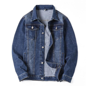 Chaqueta Vaquera de Primavera para Hombre, Chaqueta Informal de Manga Larga con Múltiples Bolsillos, Chaqueta Azul Clásica de Moda - Product Image 5